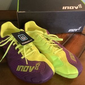 Inov-8 F-Lite 235 - purple/neon yellow - women’s size 9, size 40/men’s 7.5 - NWT